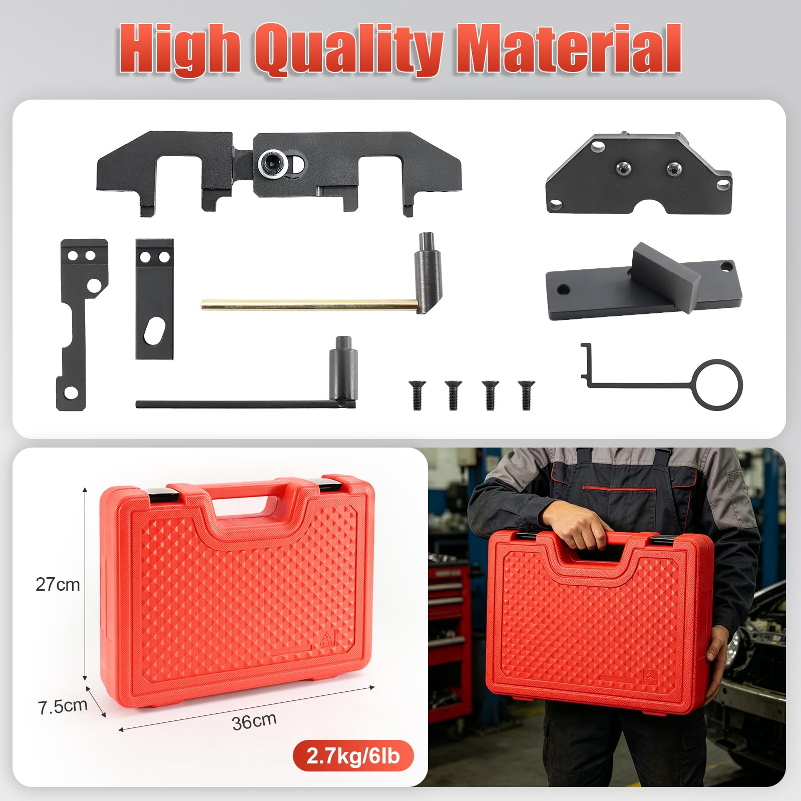 Kit Calaggio Motore, Attrezzo Cinghia Distribuzione,per Auto 1.0, 1.2 Vti (VVT) /GDI PureTech Benzina, 0109-2A, 109-2C, 109-2D
