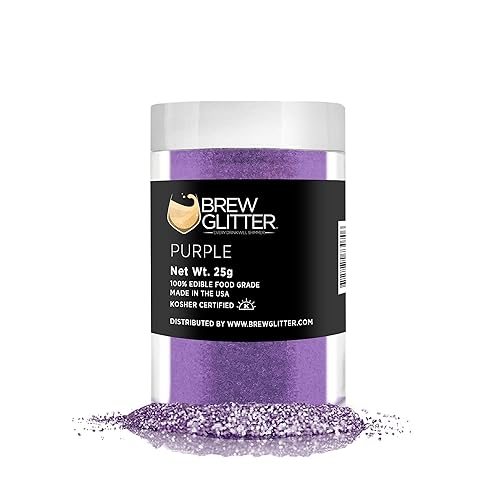 Miniatura 103 de Brillo de cerveza rosa comestible para bebidas, cócteles, cerveza, purpurina y bebidas Certificado Kosher y Halal 100% comestible y de grado