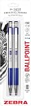 Zebra Pen F-301 Ballpoint Blue Ink Fine Point 0.7mm Pen, Easy-Glide Ink, Stainless Steel Retractable, Non-Slip Grip, Professional Design, Ideal for Office, Journal and Planner Use, 2-Pack (27122)