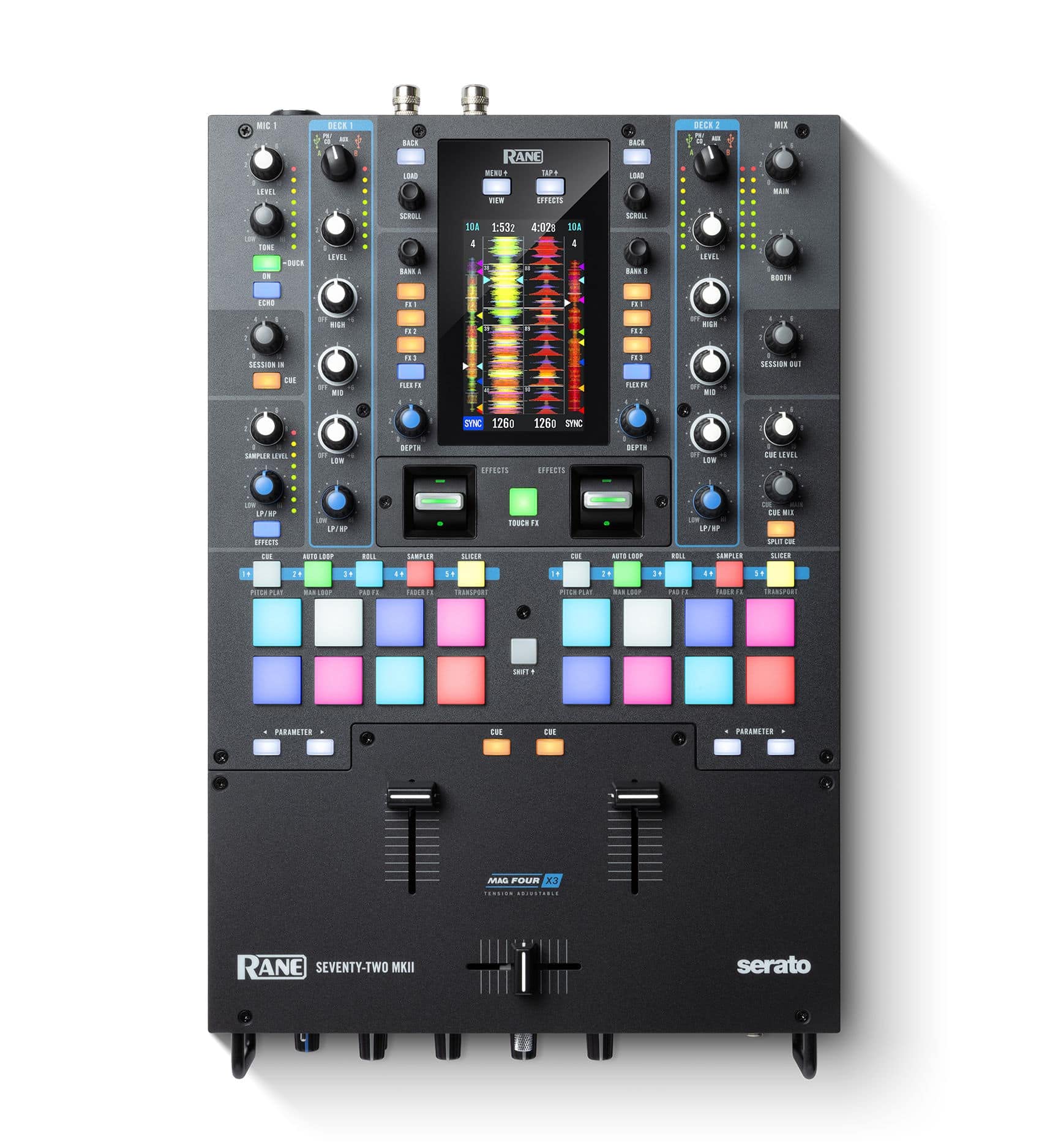 Rane Seventy-Two MKII - Professional 2 Channel DJ Mixer for Serato 