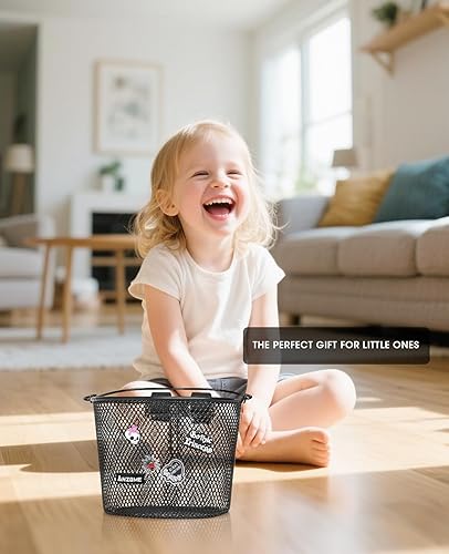 Miniatura 29 de ANZOME Cesta de bicicleta para niños, cesta de bicicleta para niños y niñas, canasta de bicicleta para niños, resistente al agua, adecuada