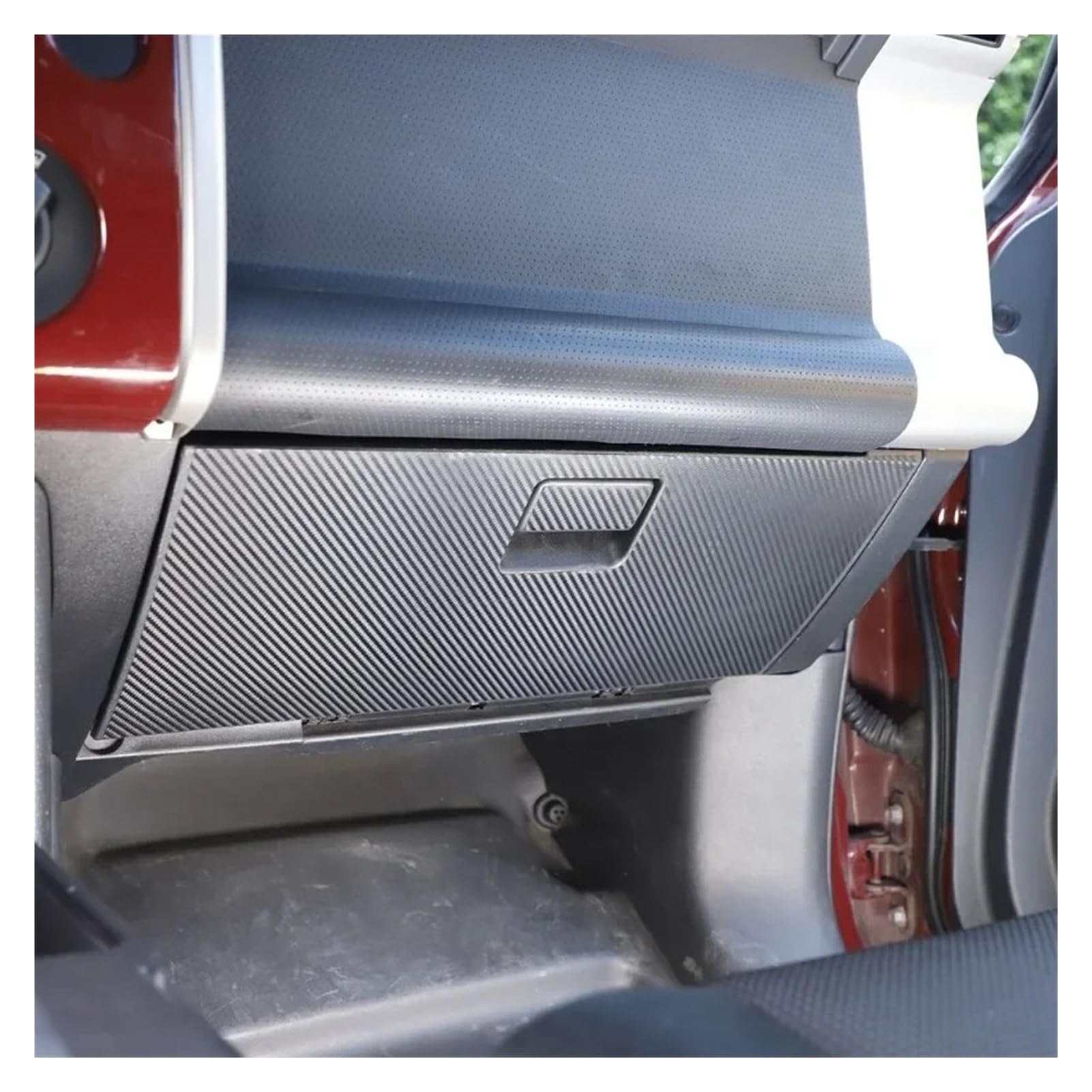 Generico Compatibile con Toyota FJ Cruiser 2007-2021 vano portaoggetti for Auto in Fibra di Carbonio Adesivo Protezione Adesivo in Vinile Accessori Auto