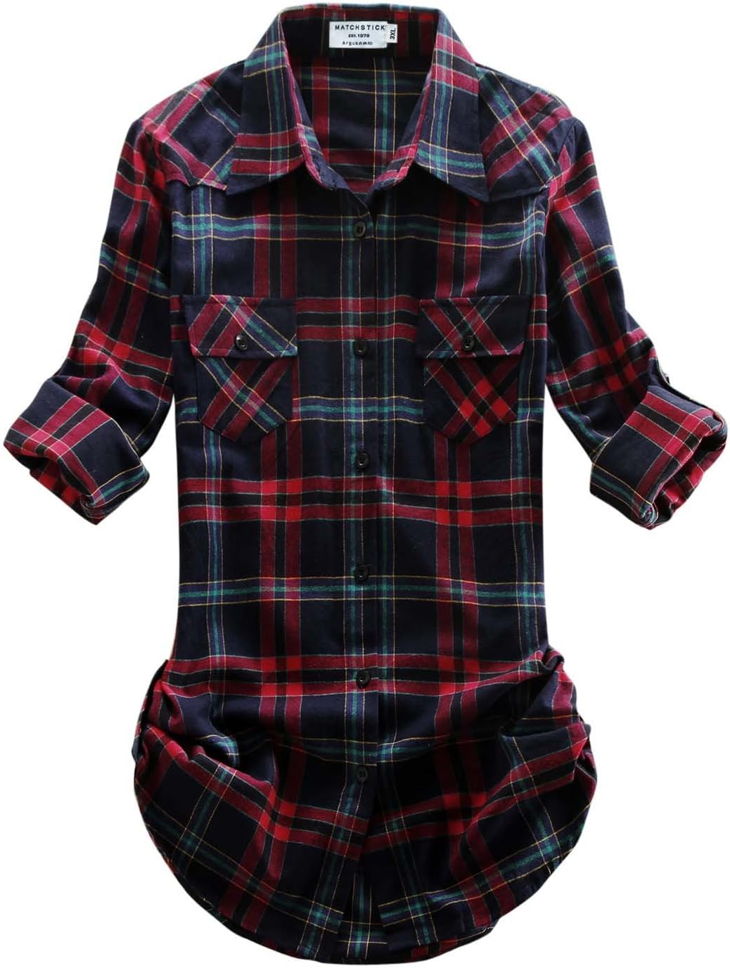 Womens Button-Down Flannel Shacket