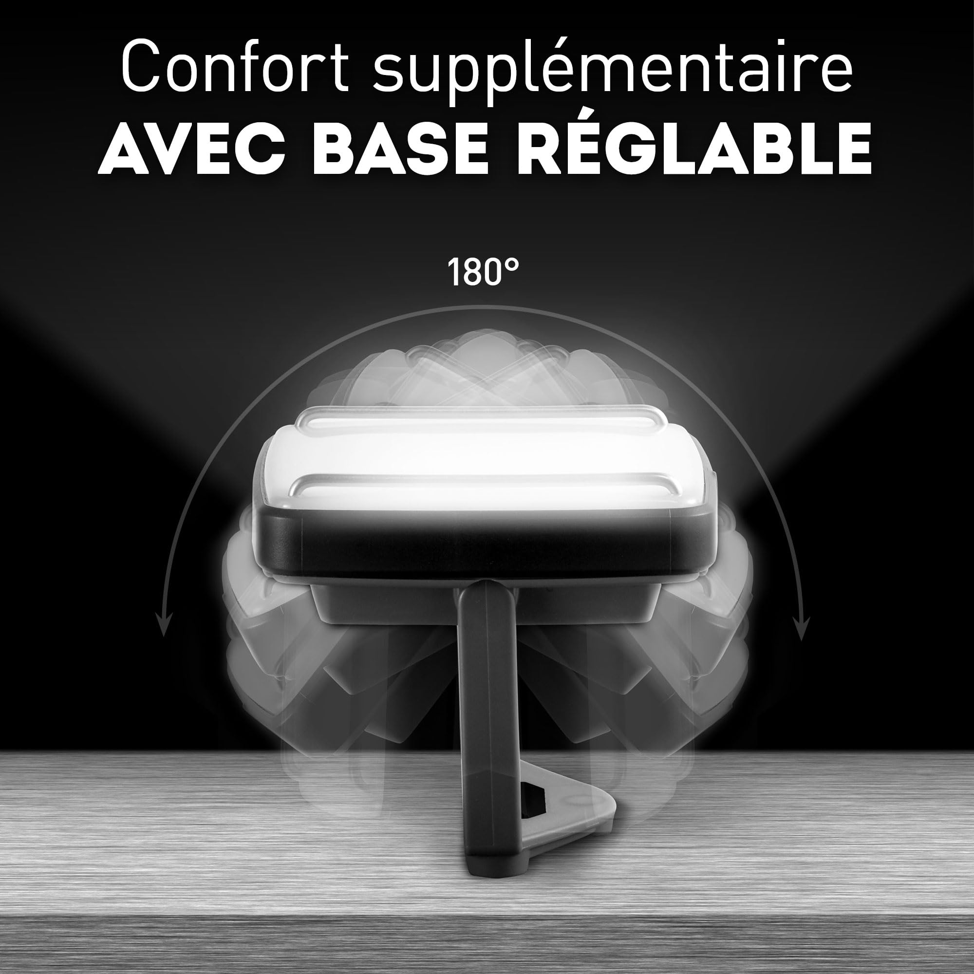 Favour Projecteur Chantier LED Rechargeable - 1600lm - IP67 Résistant à l'Eau & Poussière - Lampe de Chantier Rechargeable, Portable, Batterie par USB - Aimant Puissant, Antichoc