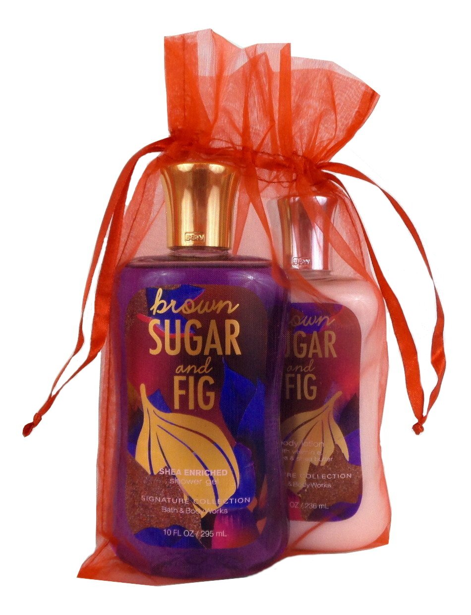 Bath & Body Works Brown Sugar & Fig Gift Set of Shower Gel