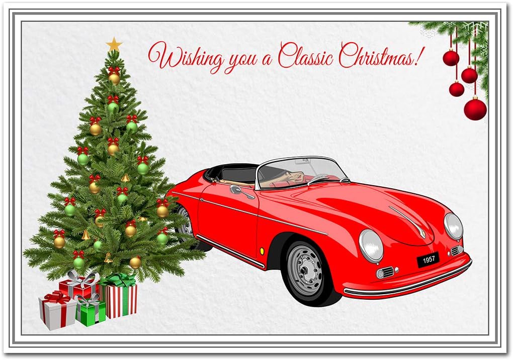 Classic Car Christmas cards Unique Range Motoring Designs Vintage
