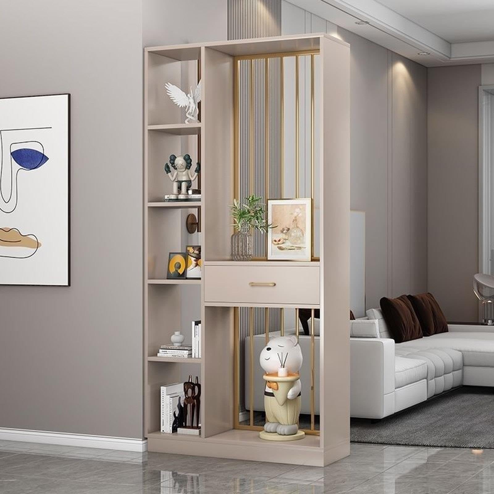 Divisorio per Ambienti dal Pavimento al soffitto con cassetto