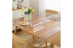 OstepDecor Clear Plastic Table Top Protector
