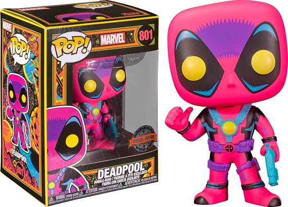 POP! Marvel 801 Blacklight - Deadpool Blacklight Special Edition