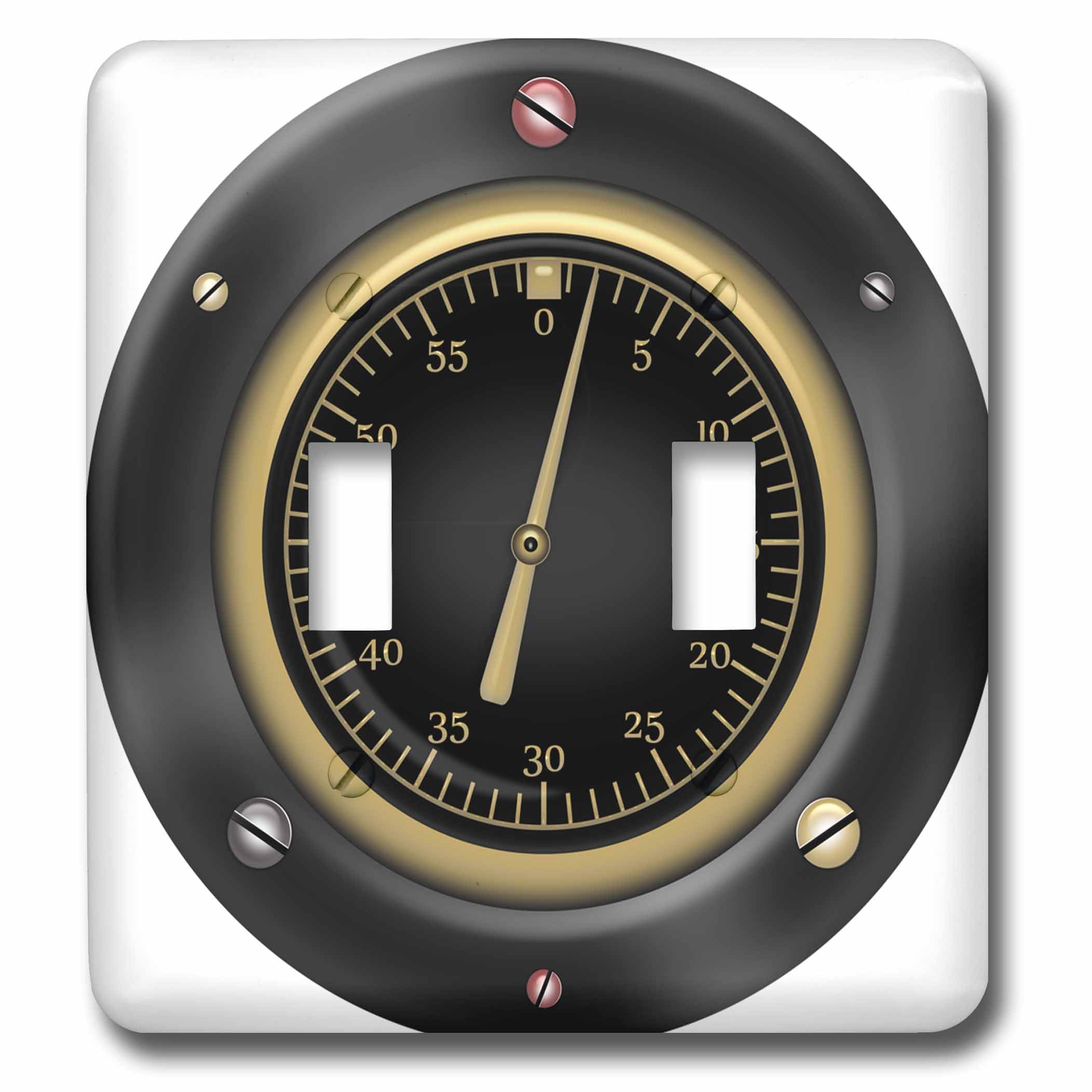 Compteur de vitesse Steampunk pour remplacer un interrupteur blanc classique ennuyeux
