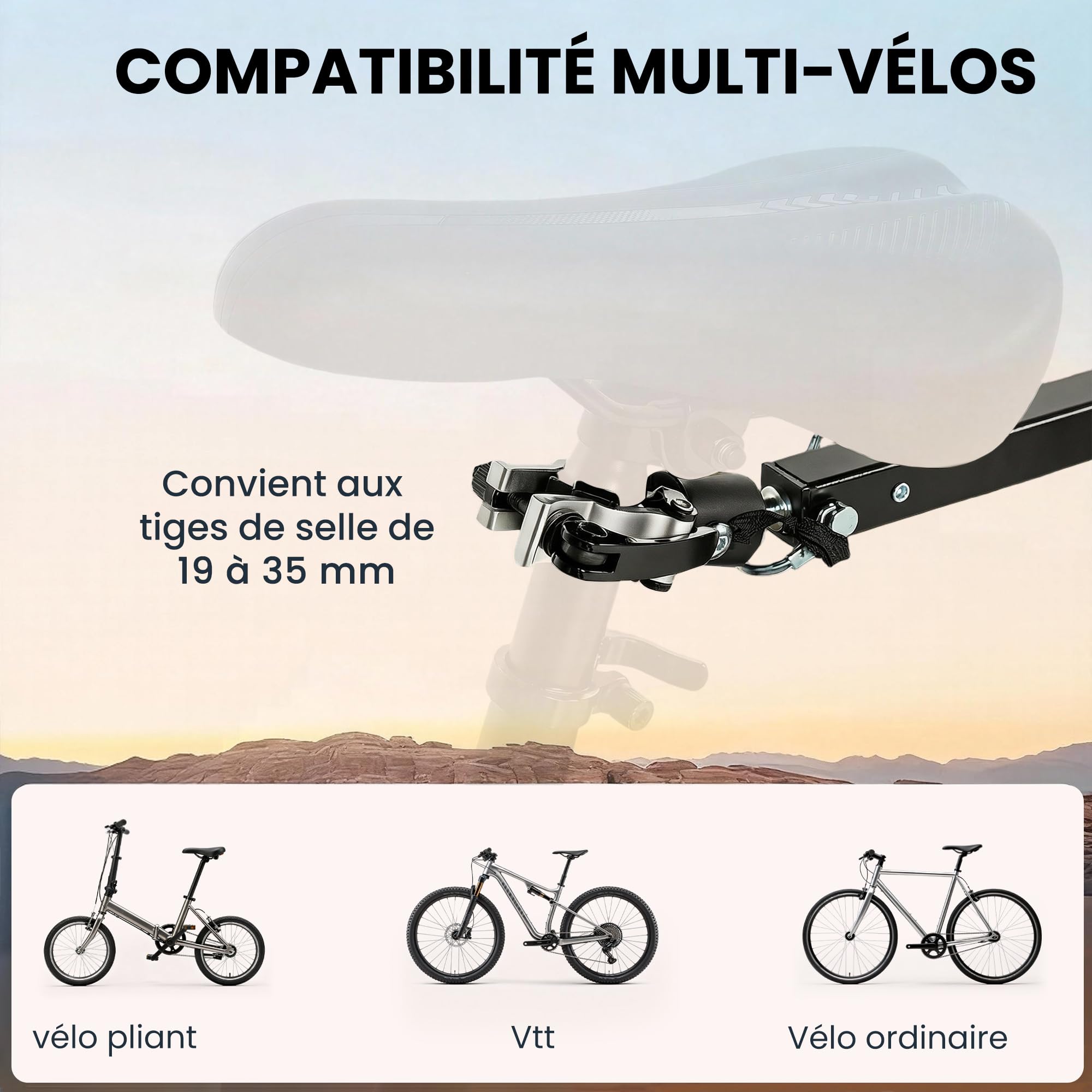 SPORTNOW Remorque Vélo Cargo Pliable 65L 30kg Roues 12" Noir