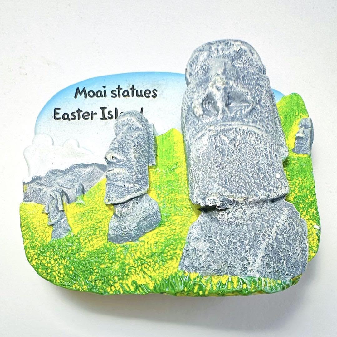 Amazon.co.jp: 世界遺産 チリ イースター島 モアイ像 冷蔵庫マグネット