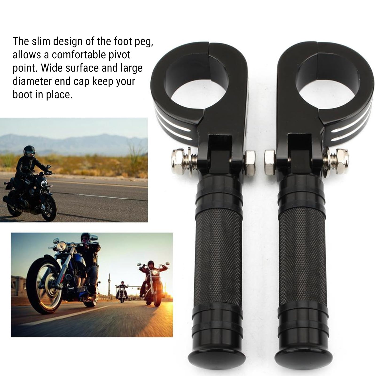Poggiapiedi per Moto Universale CNC Poggiapiedi per Moto Pedale Accessorio per Montaggio
