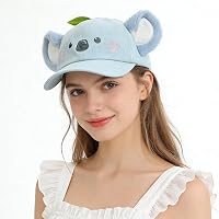 [Bao Core] 動物 帽子 子供 ジュニア キャップ コアラ・ネズミ模様 レディース 春夏 可愛い 野球帽 日よけ帽子 小顔効果 コスプレ 被り物 ねずみ パーティー 小道具 ハロウィン 学園祭 仮装 撮影 アニマルハット