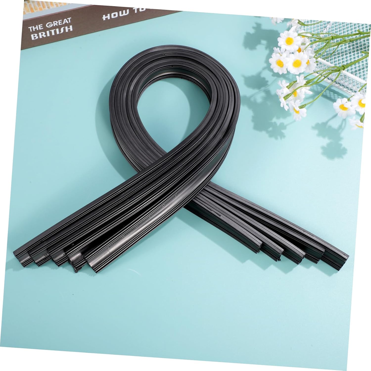 5pairs Wiper Blades Refills Rubber Strips for Cars Trucks Easy Install for Windshield for All Weather Conditions