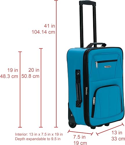 Miniatura 37 de Rockland, juego de equipaje de dos piezas, Carbón), F102