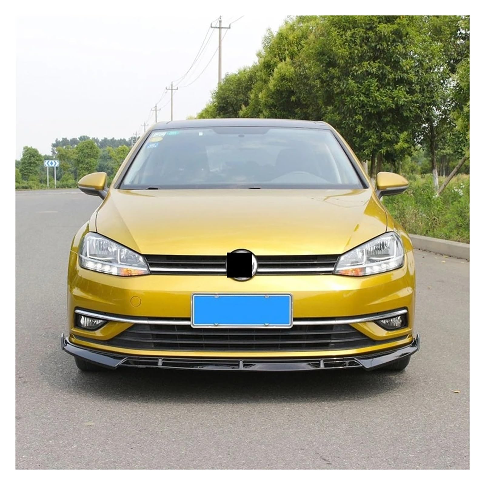 Lyjstore Parachoques Delantero Compatible con VW Golf 7 Facelift Mk7.5 TDI TSI TGI E-Golf Variant Modelos estándar 2017-2020, Tapa y alerón Divisor Autos de Piezas