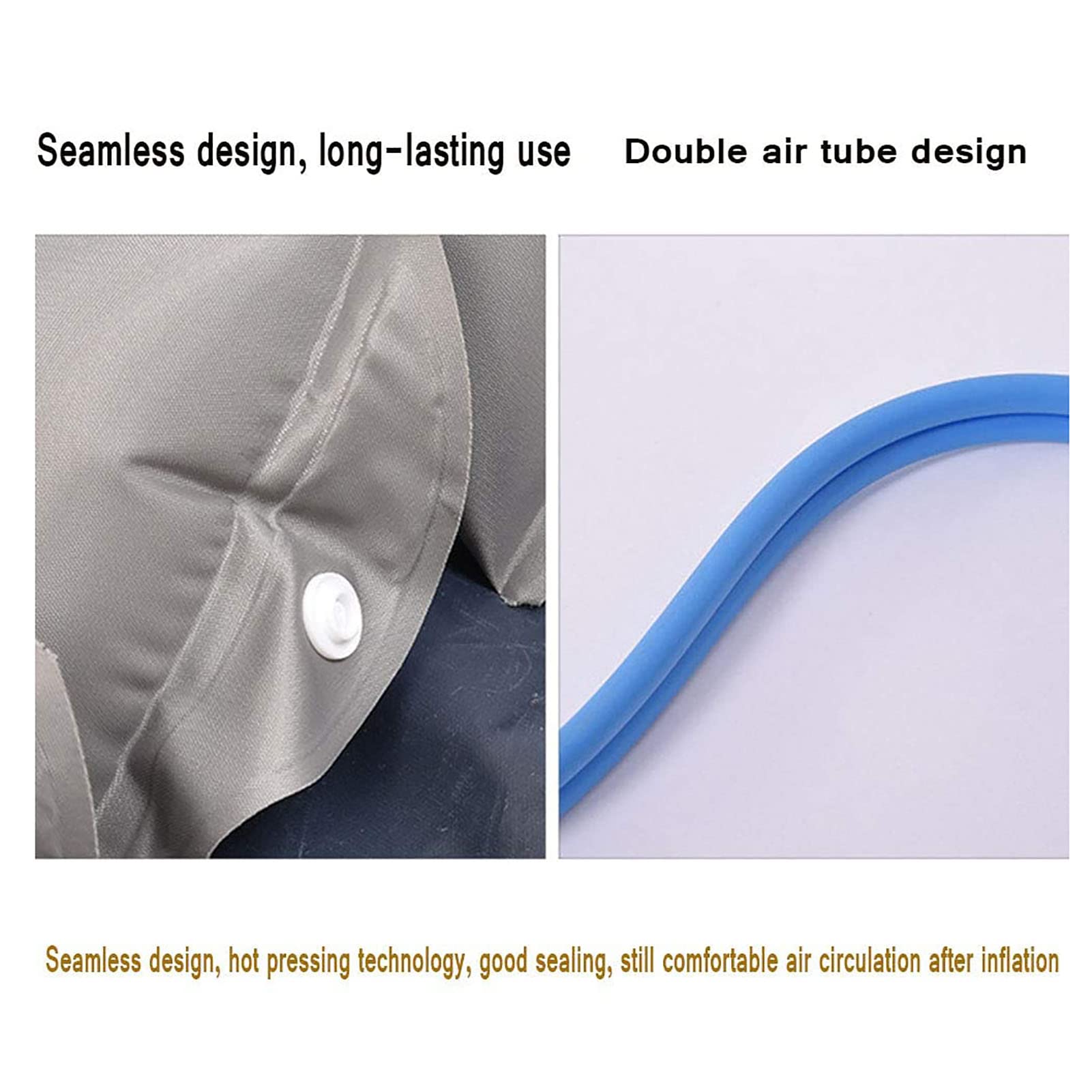 Colchón de Aire antiescaras con Orificio, chorros de microagujeros, diseño silencioso, Adecuado para Reposo en Cama a Largo Plazo, no se Puede Dar Vuelta y Pacientes con acné (B)