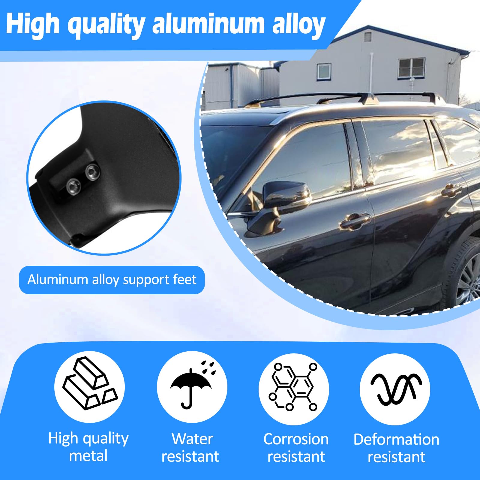 Dachträger Relingträger Passend für Nissan X-Trail T33 2020–2024, Aluminium Dachgepäckträger, Schwarz, Traglast 180 kg, Passgenau für Reling