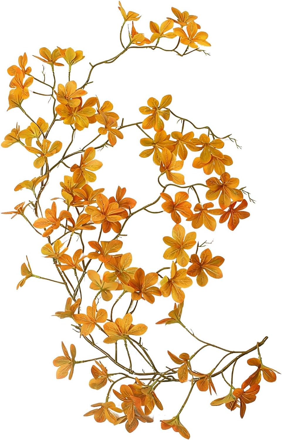 2-Pack Artificial Hanging Vine with Faux Fall Leaves - 35.4 Inch Fake Ivy, Outdoor & Indoor Artificial Plant for Wall Decor, Wedding, Garden, Porch, Patio, Balcony, Home & Room Decoration