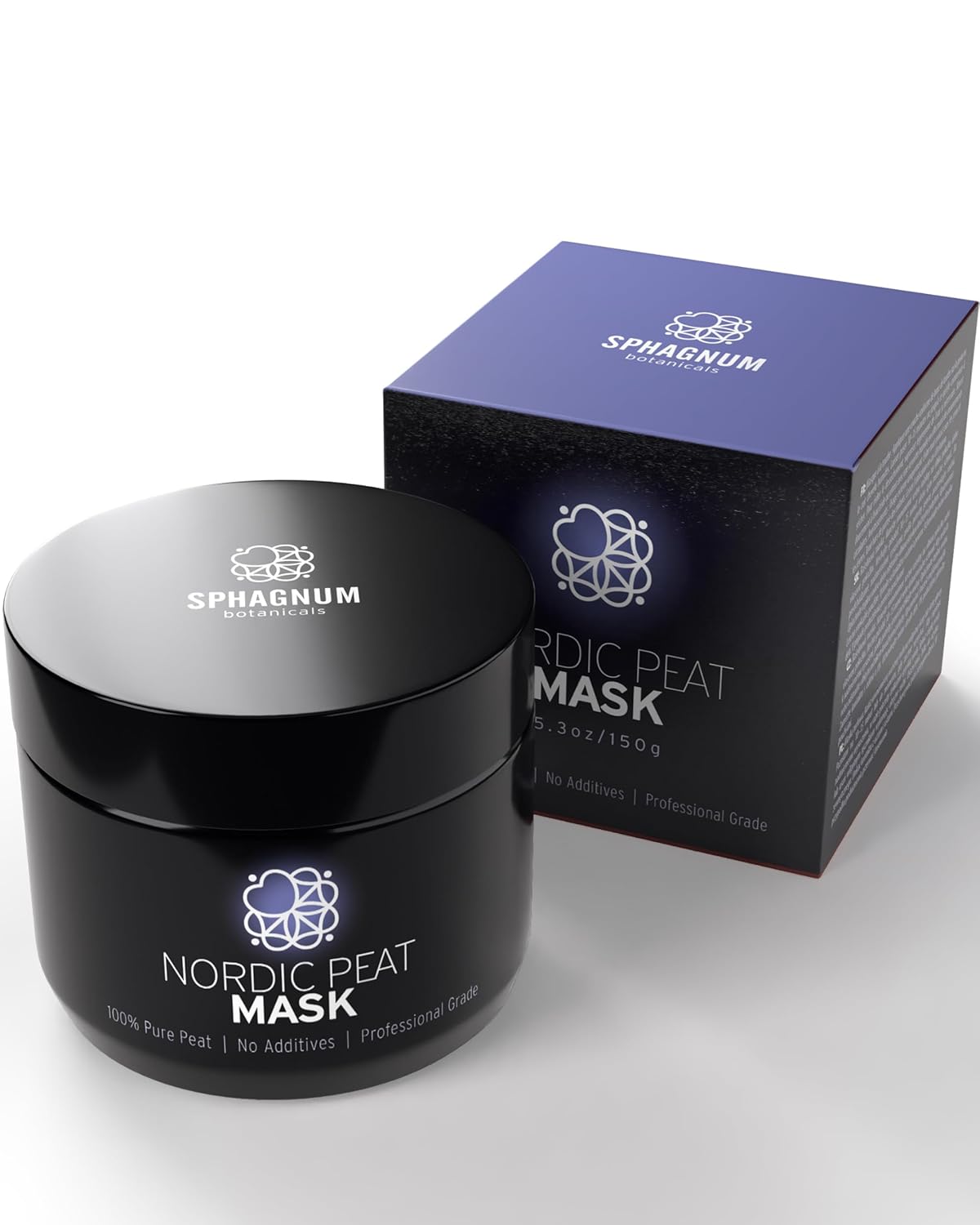 Sphagnum Botanicals Natural Anti Wrinkle Face Mask - 100% Peat Therapy, Hydrating and Deep Cleansing Facial Moisturizer, Collagen Boosting Skin Care Solution For Men & Women, 5 oz