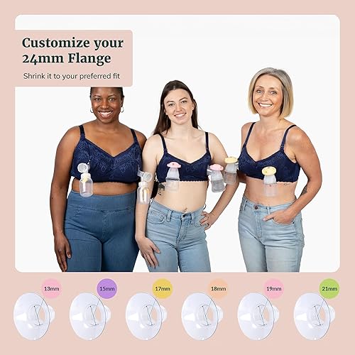 Miniatura 4 de Insertos de brida para extractores de leche  Convertir brida de 0.945 in a 0.512 in Medela, Spectra, Willow Go, Momcozy Mom Cozy, Ainsir, Iapoy,