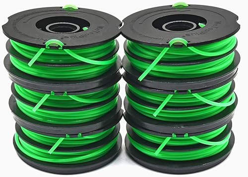 Miniatura 6 de Bobina de alimentación automática de doble línea de repuesto de 0.080 pulgadas x 30 pies AFS para recortadora de césped eléctrica GH1000, compatible