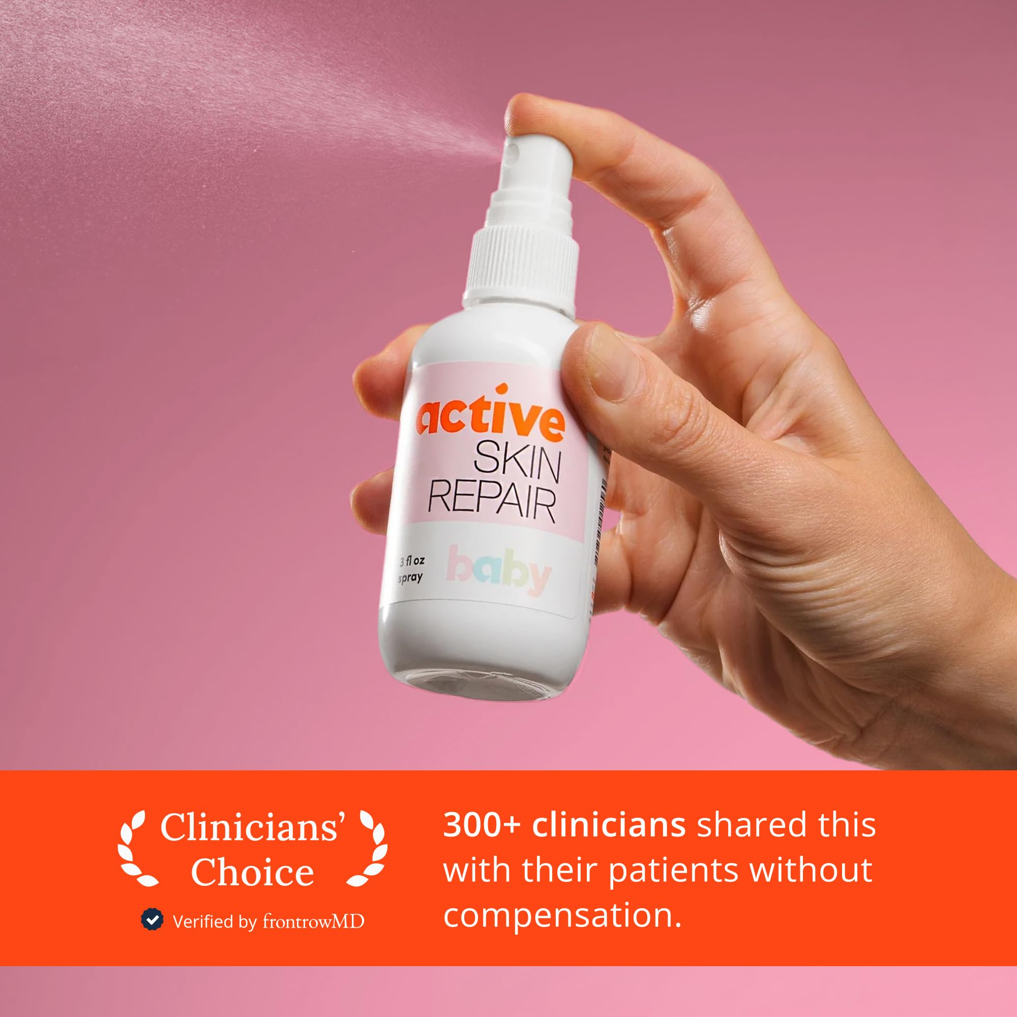 Active Skin Repair Naturel, non toxique, sans piqûre pour bébé, premiers soins sans danger pour une utilisation sur l'érythème fessier, l'acné, l'eczéma, les coupures, les plaies, les éraflures et