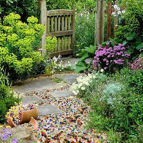 Miniatura 3 de HappyFiller Piedras decorativas de 1 libra de vidrio marino mate para manualidades, acuario, rocas, jarrón, decoración de playa, vidrio de fuego,