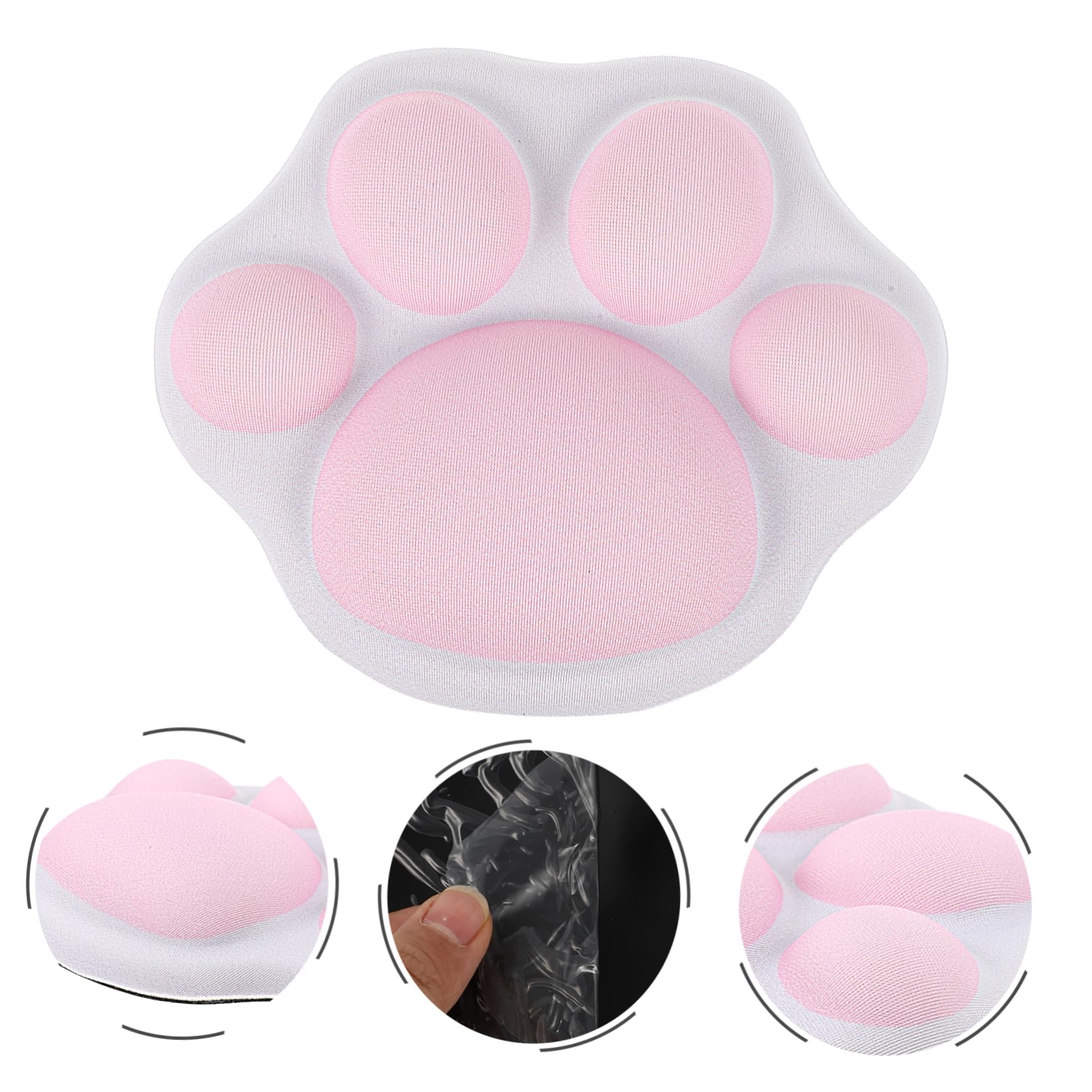 SHINEOFI 4stücke Adorable Handgelenkstütze Mit Katzenpfoten-muster Ergonomisches Mauspad Für Büro Und Rutschfest Und Langlebig Für Pc Und Laptop