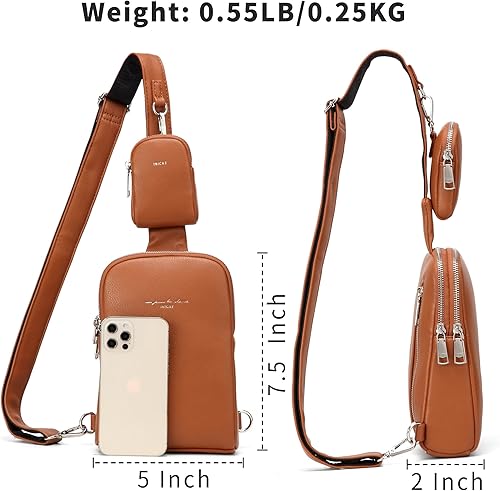 Miniatura 7 de Haytijoe Small Sling Bag,Fanny Packs Purse Vegan Leather Crossbody Bags for Women,Gifts for Her