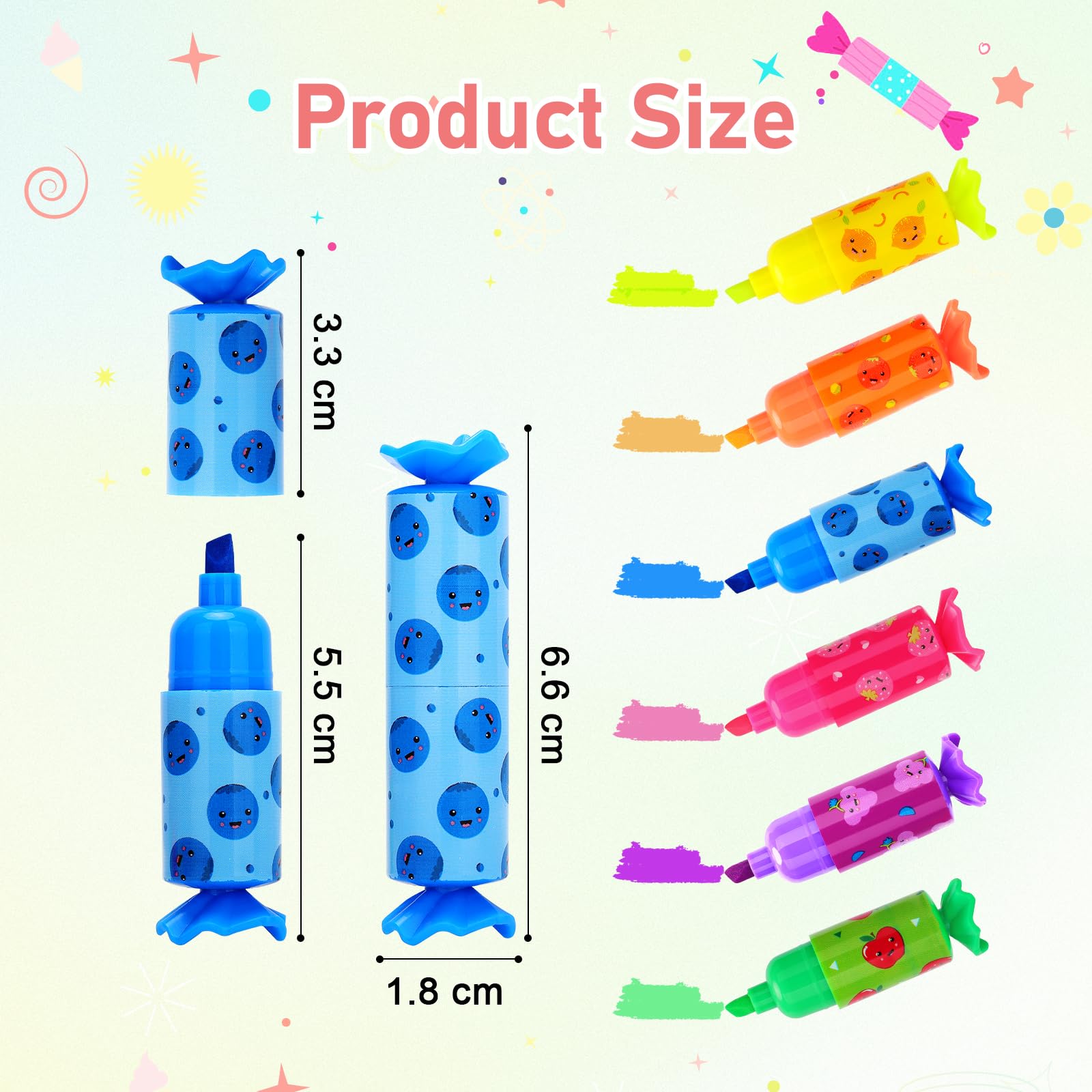 30 Evidenziatori Mini Per Regalini Compleanno Bambini - Set Colorato Per Fine Festa E Bomboniere - Foto 14