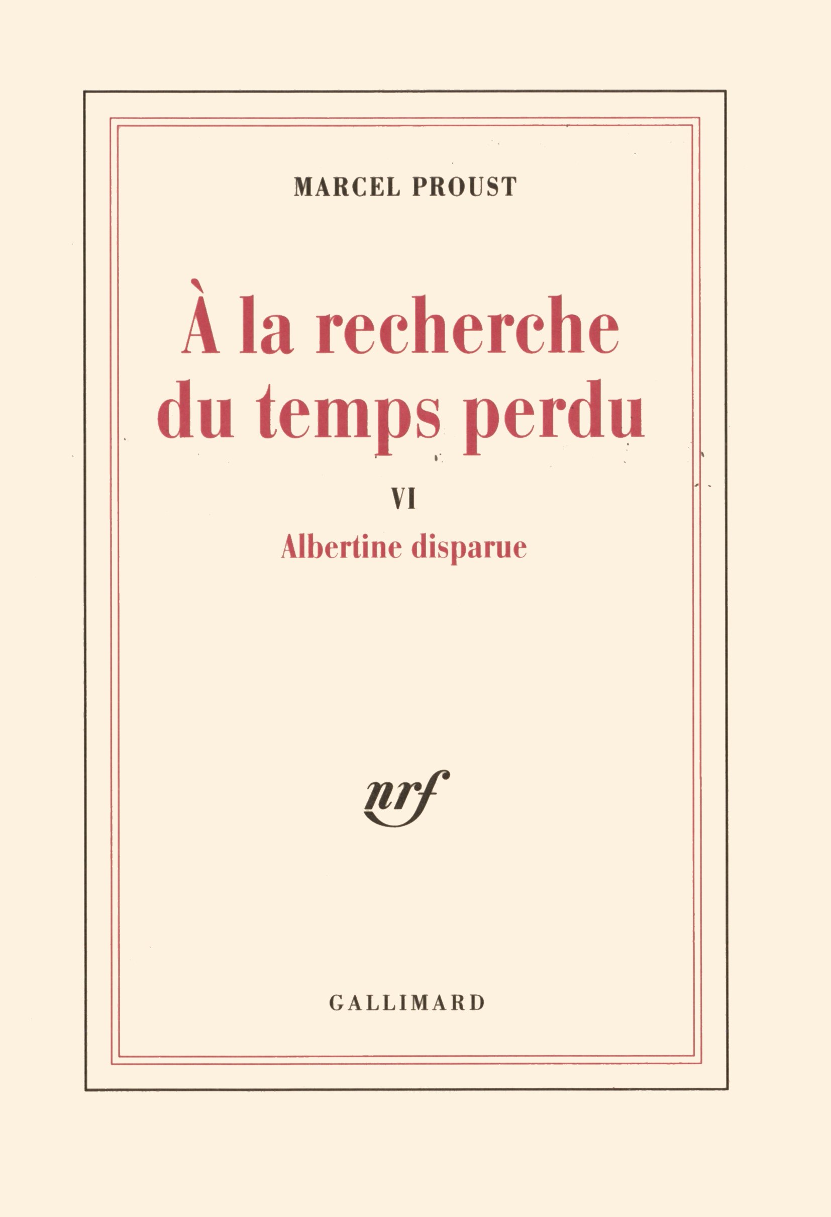 Albertine Disparue (Blanche)