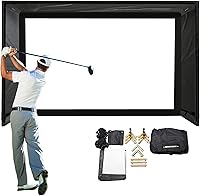 Vista 13 de DIY Golf Simulator Enclosure - Easy-Setup Golf Simulators for Home - Includes SIGPRO Premium Impact Golf Screen, Enclosure Surround, Protective Foam