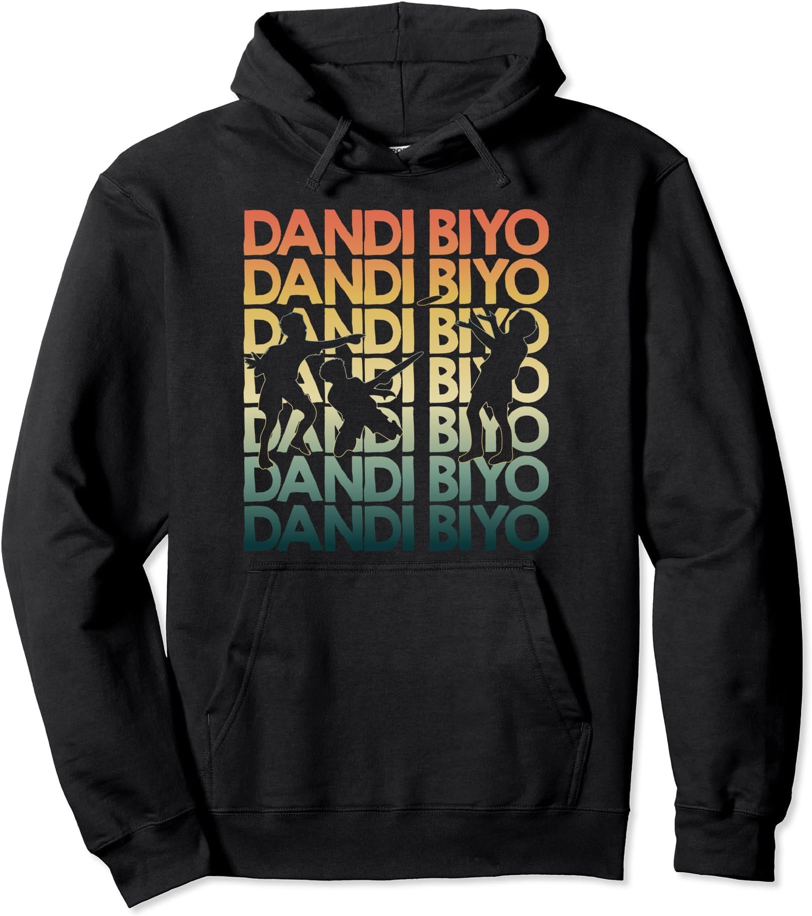Retro Dandi Biyo Repetitive Vintage Player Pullover Hoodie
