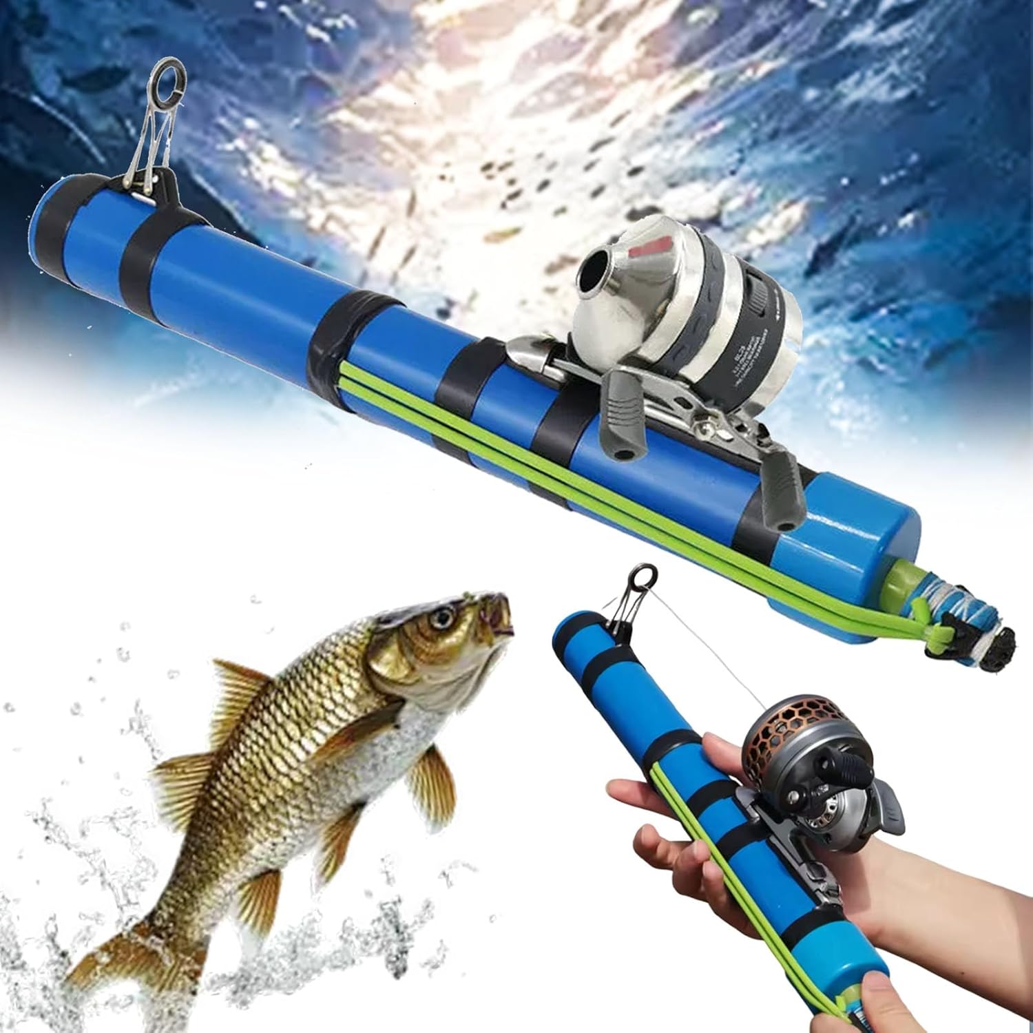Catapult Fishing Rod, 2026 Upgraded Professional Fishing Catapult Rod Lure Angling Tools, Portable Sling Shot Fishing Reel Pole, Travel-Friendly Fish Gear for Outdoor Anglers