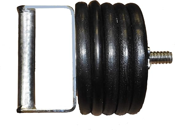 C-0290 مقبض Kettlebell مترابط للغاية - فولاذ صلب مطلي بالكروم مع قبضة مقفزة