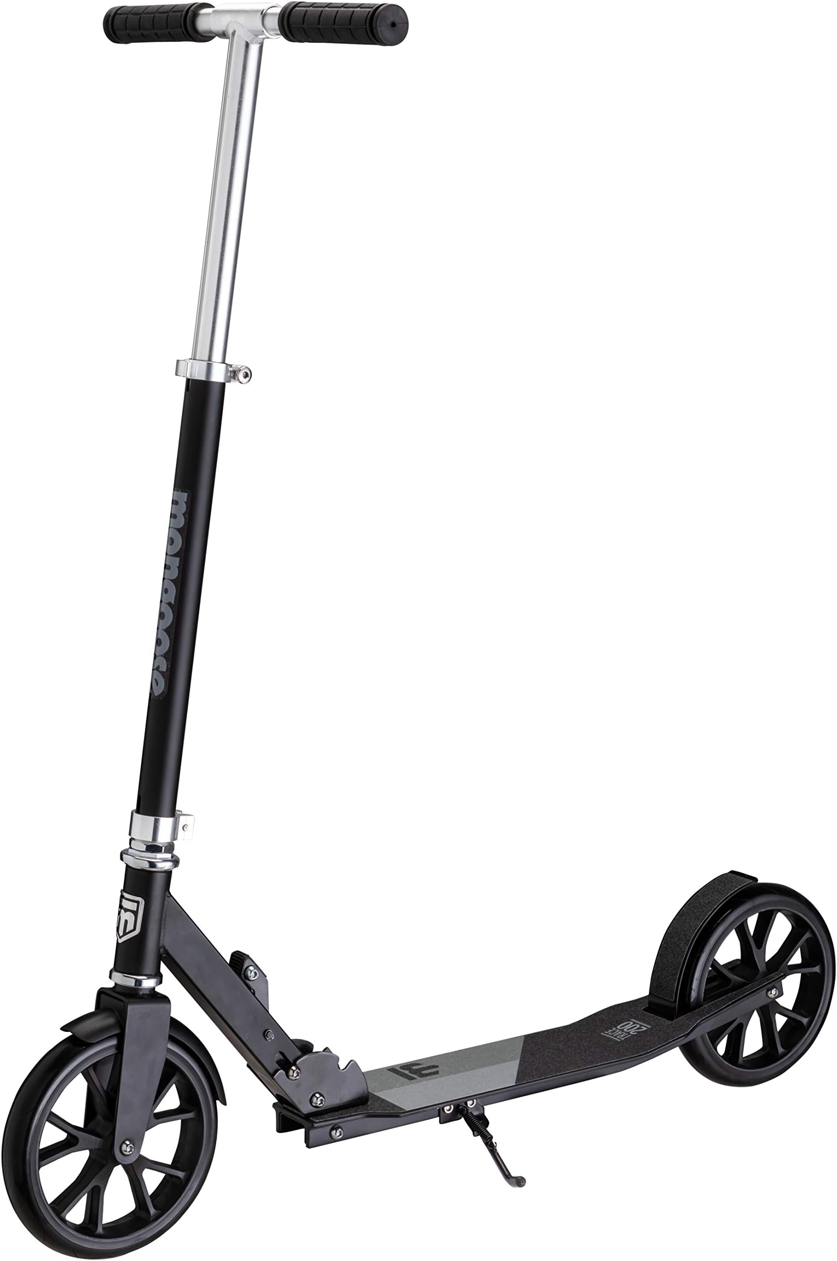 Mongoose Trace Kick Scooter for Youth Adult Boys and Girls, Quick-Release, Lightweight & Easy Folding Scooter, Bike Style Grips, Supports 176 lb Up to 220 lbs