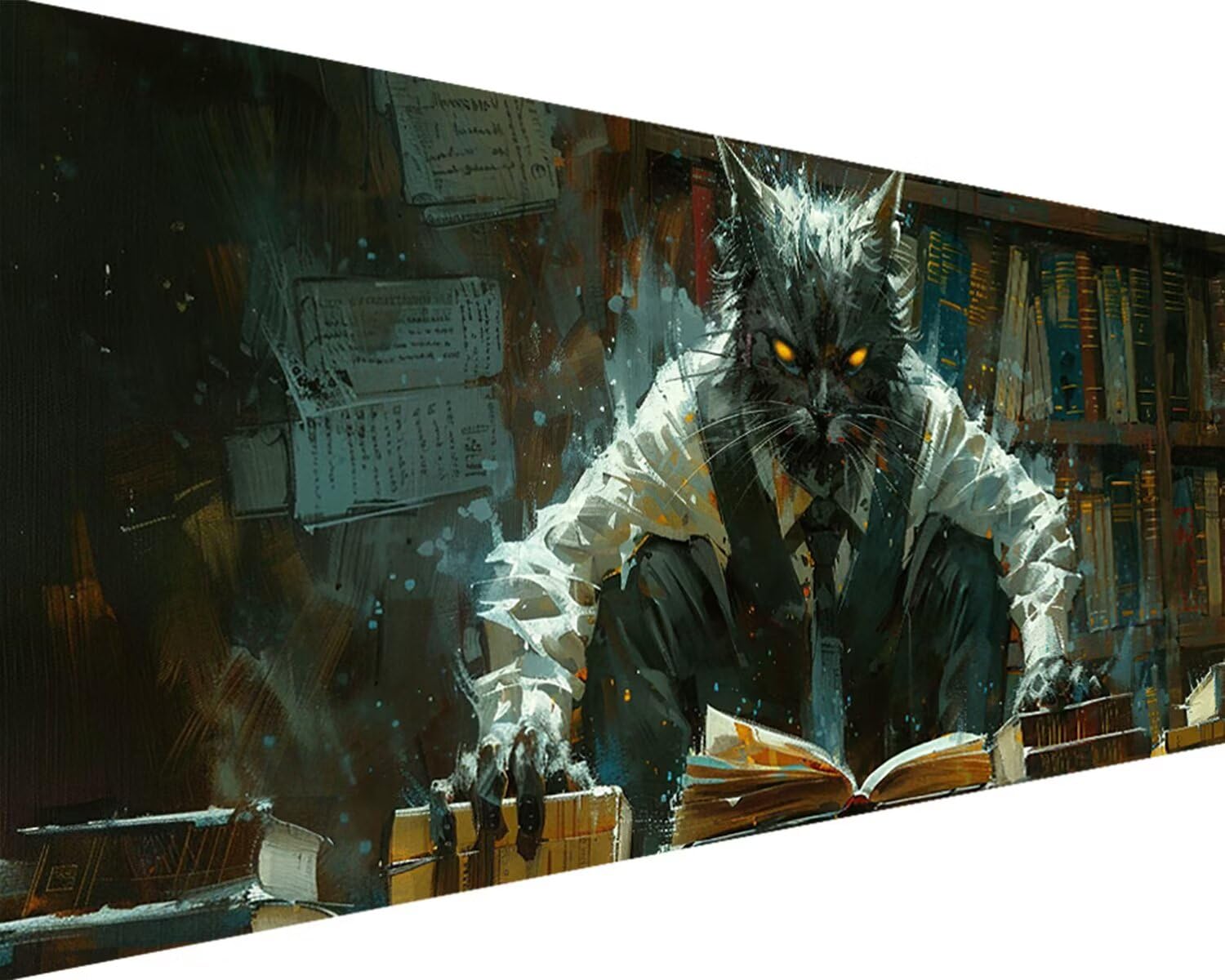 Pintura por números para adultos con pigmento y pinceles para manualidades de animales