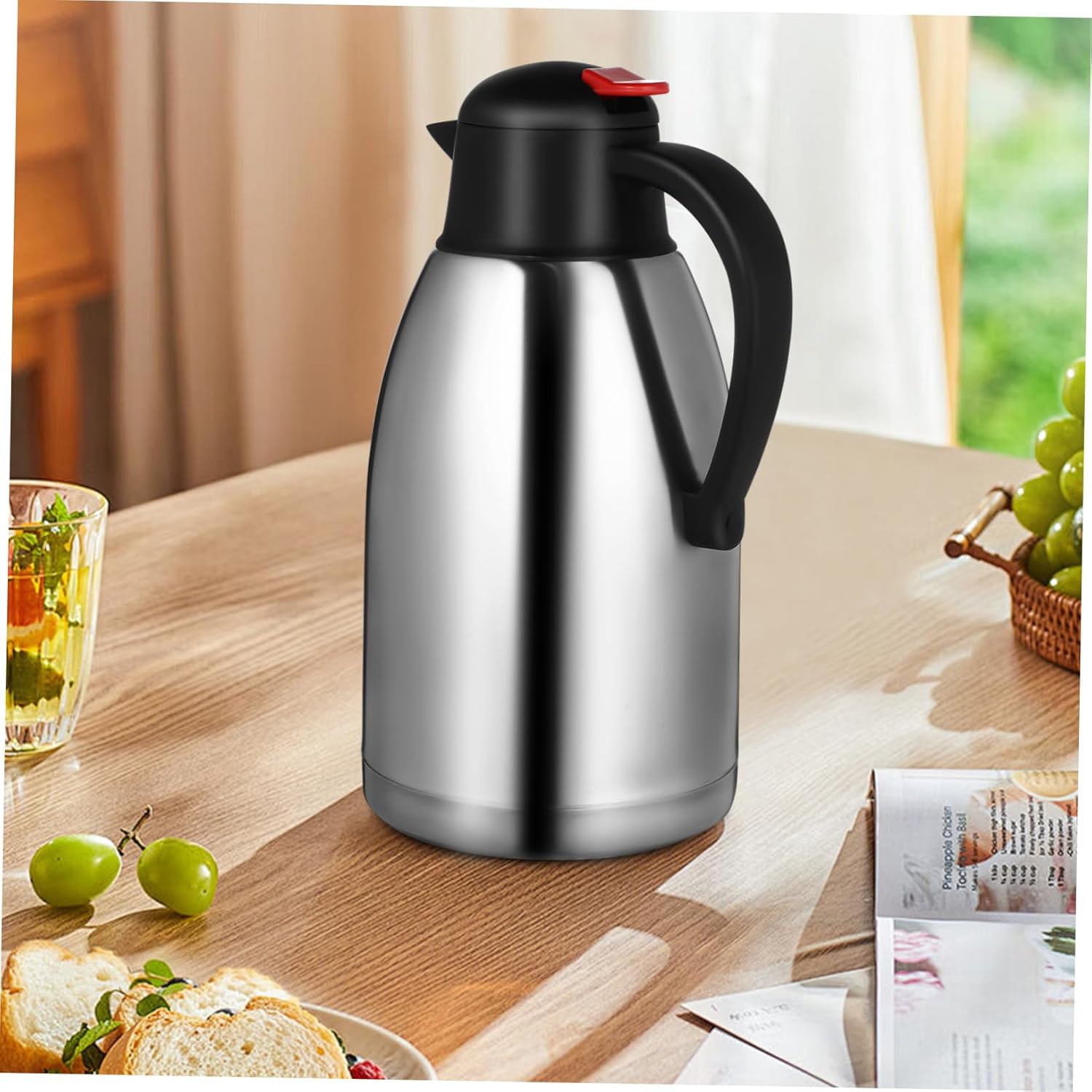 MAGICLULU Flask Insulated Bottle Vacuum Insulation Capacity Stainless Steel for Hot Cold Drinks
