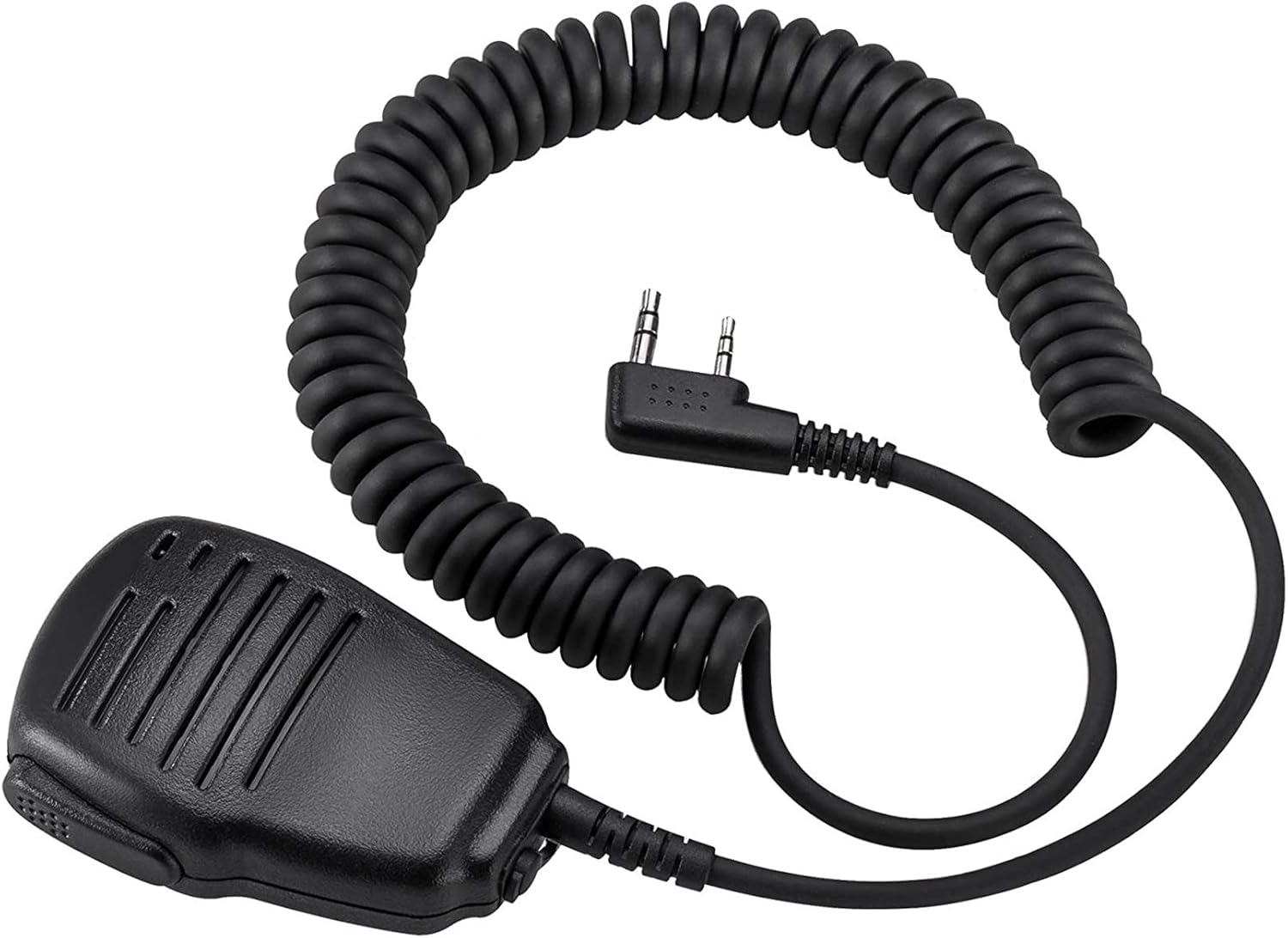 SAMCOM Two Way Radio Speaker Mic Walkie Talkie Handheld Hand Mic, 2 Pin K Type Remote Plam Shoulder Microphone for SAMCPM FPCN10A/30A/FWCN30A, 1 Pack : Electronics