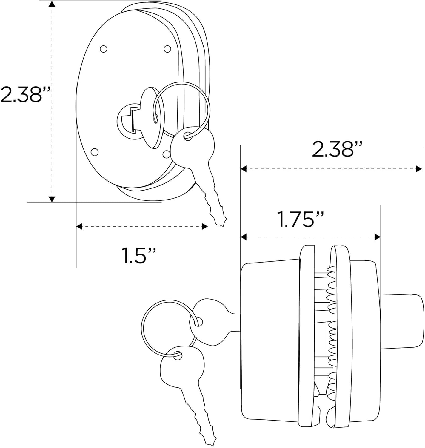 FSDC-TL3050RKD California DOJ-Approved Keyed Trigger Gun Lock : Sports & Outdoors