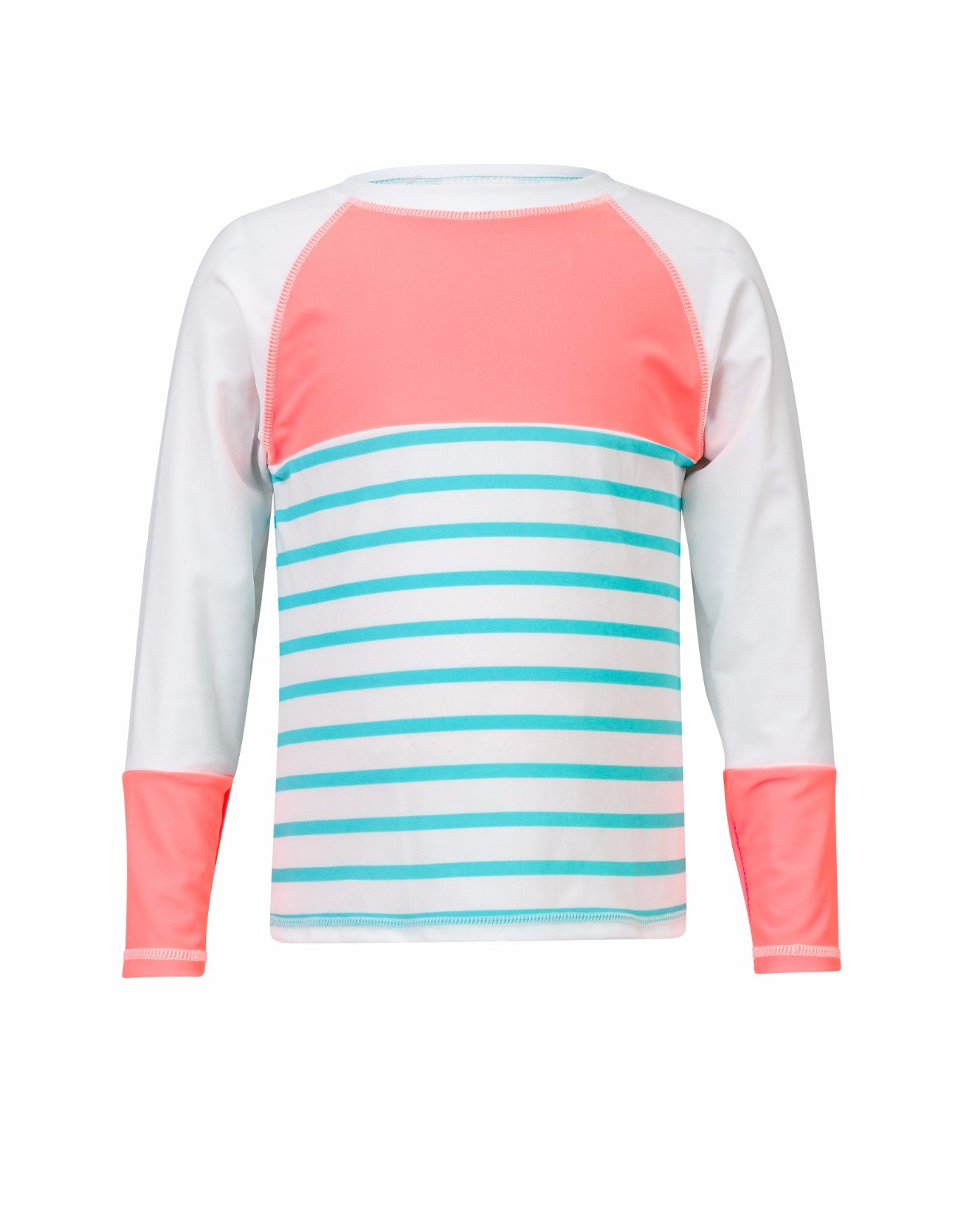 Snapper Rock Lavender Stripe Long Sleeve Rash Top