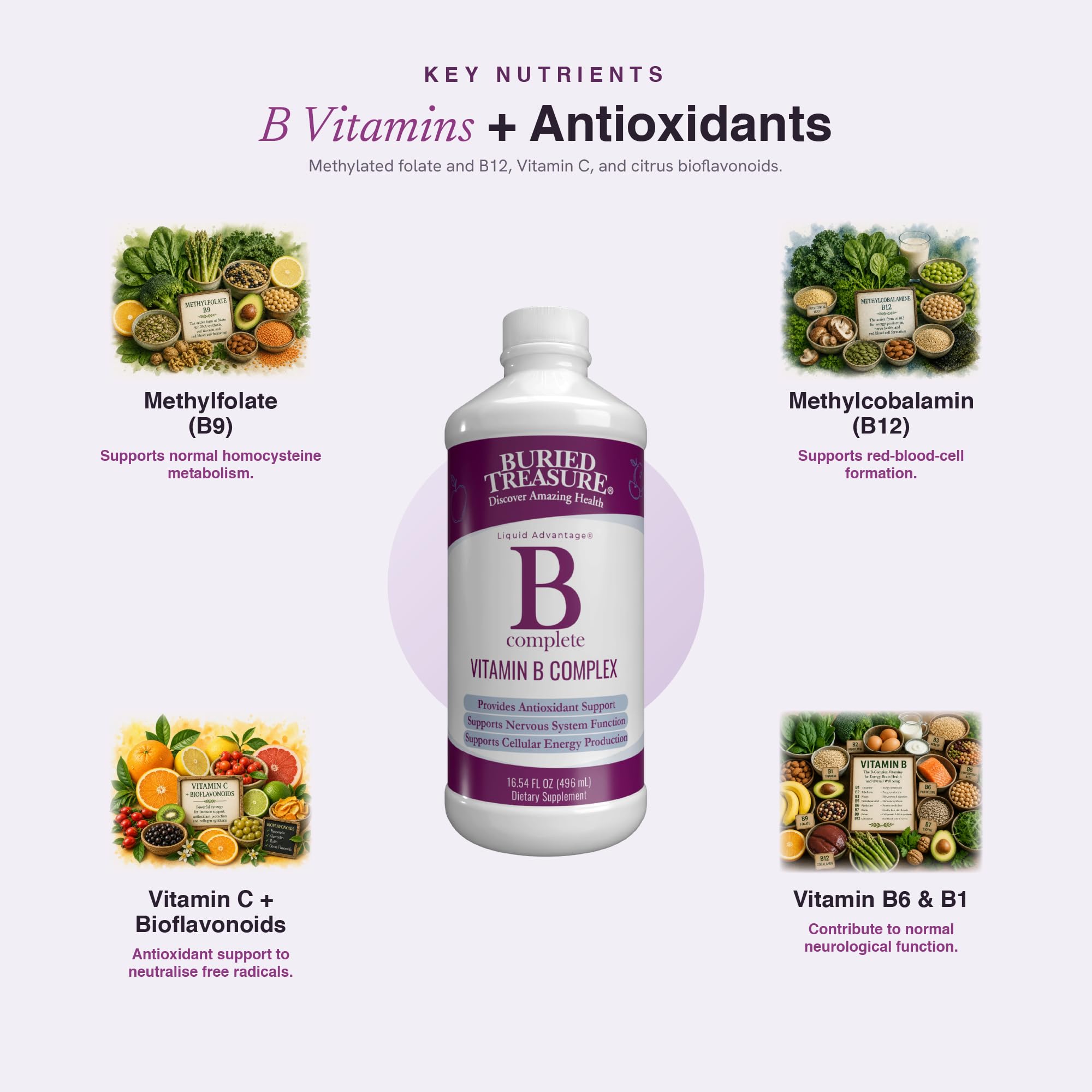 Amazon.com: Buried Treasure B Complete - Liquid Vitamin B Complex