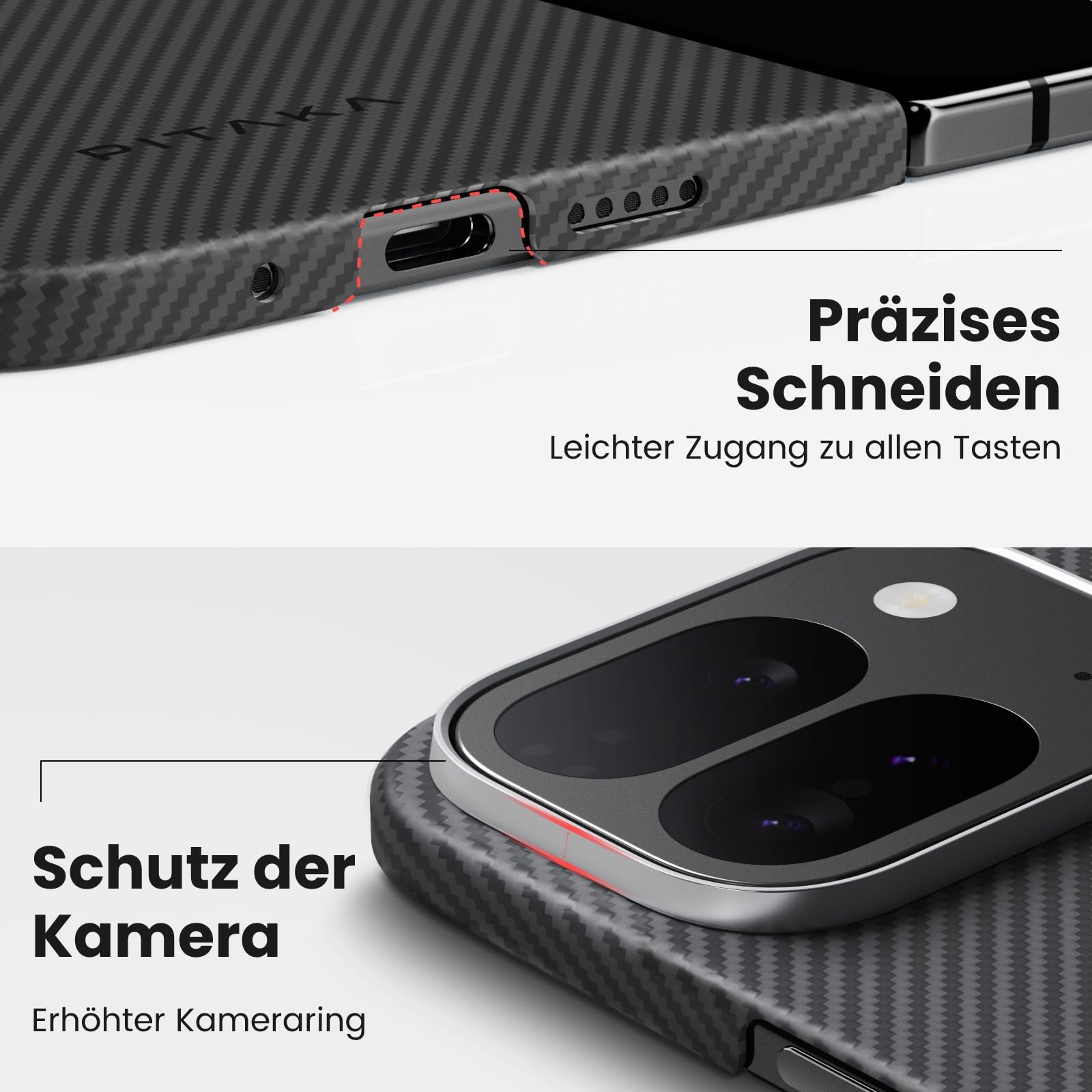 pitaka Magnetische Hülle für Google Pixel 9 Pro Fold aus