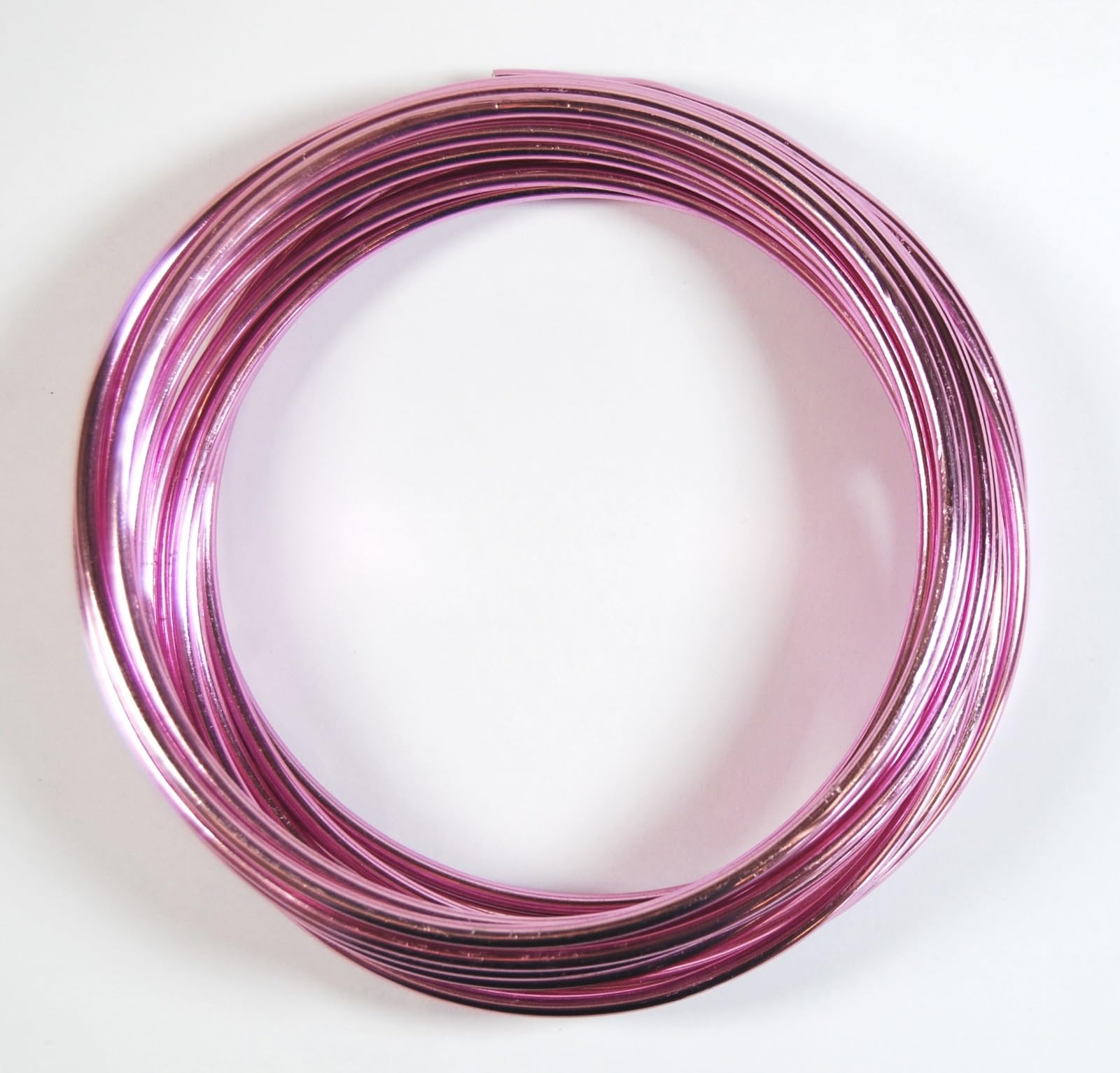 celloexpress Aluminium Craft Wire - 3mm x 5m (Diameter x Length) - Aluminium Wire 9 Guage (Pearl Pink)