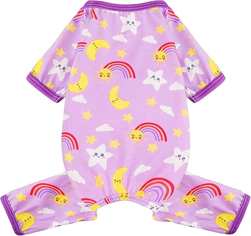 Pijamas para perros pequeños, ropa para perros pequeños, ropa para perros pequeños, ropa suave y elástica para chihuahua, Yorkie, pijamas de verano