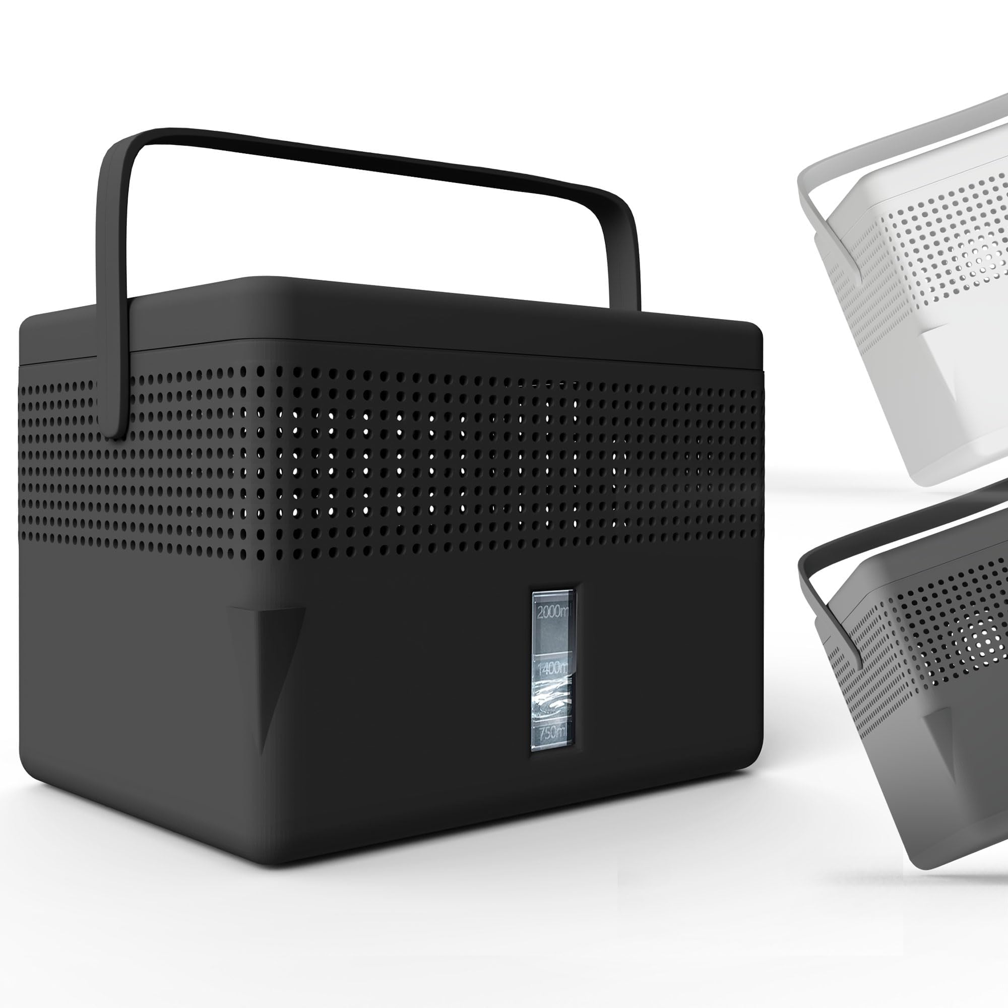 BonAura® Luftentfeuchter ohne Strom - Raumentfeuchter für Keller, Bad uvm. - 980g Luftentfeuchter Nachfüllpack inklusive - Entfeuchter und Luftentfeuchter Granulat im Set - Schutz vor Schimmel