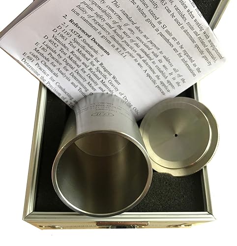 Miniatura 5 de Copa de gravedad específica probador de densidad de pintura para recubrimientosbarnices  Cumple con ASTMDINISO  Equipo de laboratorio resistente a