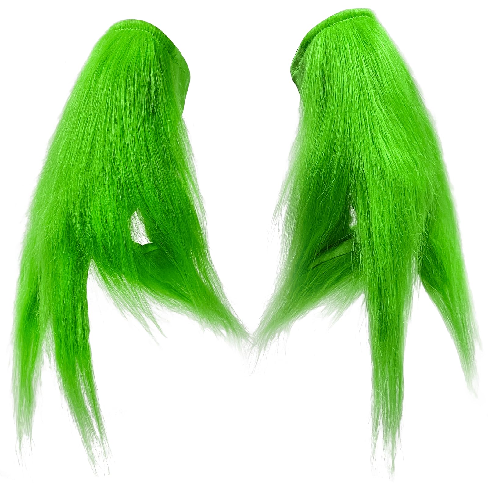 Green Furry Hand Gloves for Adult Halloween Christmas Cosplay Costume Accessories